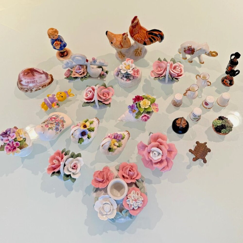 Vintage Bone China Lot Royal Adderley Aristrocrat Goebel Limoges Floral England